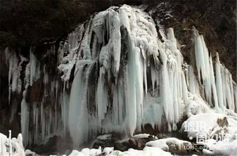 想看世界级的冰瀑?就到绵阳虎牙大峡谷\/组图