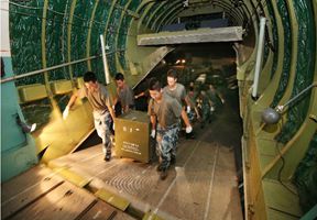 成都空军紧急空运柴油发电机