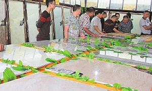 陈光志等巡视夹江首届陶博会展馆