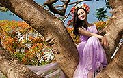 张歆艺浪漫婚纱大片 甜笑唯美尽显新娘娇媚