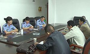 乐山市委政法委检查组前往市拘留所检查指导工作