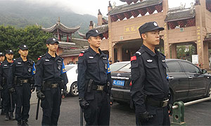 峨眉山景区公安分局全面做好旅博会安保工作