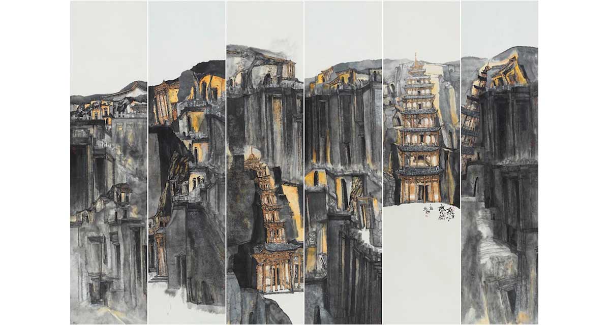 首届“笔墨精神”中国画网络大赛优秀作品展示：20敦煌启示录