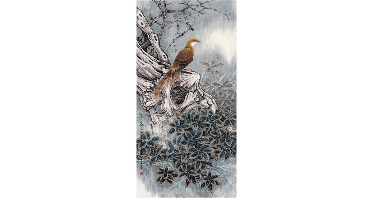 首届“笔墨精神”中国画网络大赛优秀作品展示：1寒烟鸣翠