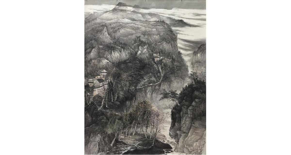 首届“笔墨精神”中国画网络大赛优秀作品展示：25泉响故园香