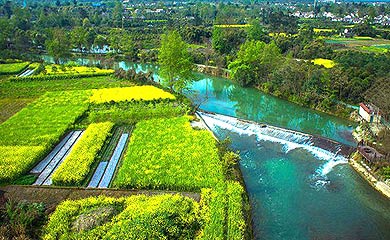籍田落雁河美景