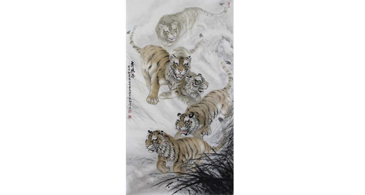 首届“笔墨精神”中国画网络大赛优秀作品展示：110奔腾急