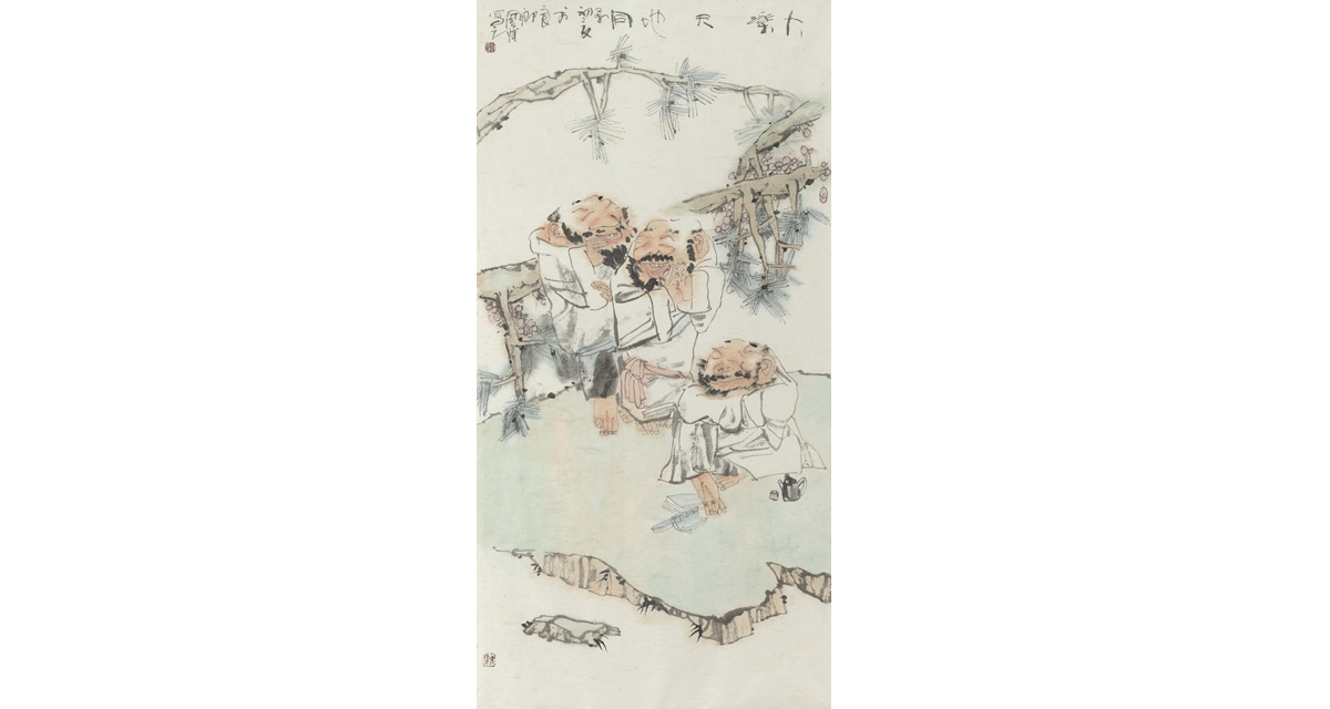 首届“笔墨精神”中国画网络大赛优秀作品展示：140大乐天地同乐