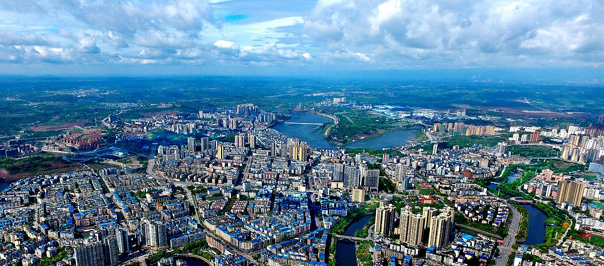 广安城市全景