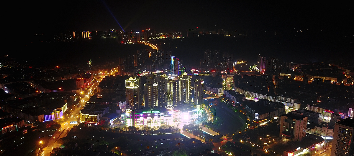 广安城区夜景