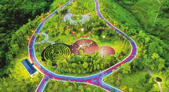武胜：城市生态公园成为市民休闲锻炼好去处