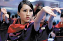 香港空姐学咏春拳 否认应对乘客攻击