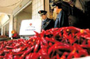 长沙查处致癌辣椒 工业硫磺熏制提色
